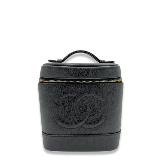 CHANEL BLACK CAVIAR VANITY BAG
