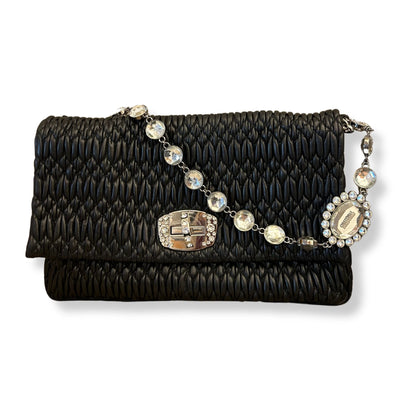 BOLSO DE CRISTAL NEGRO MIU MIU