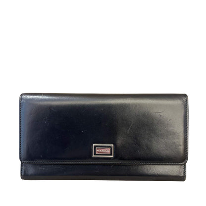 CARTERA DE CUERO NEGRO BURBERRY