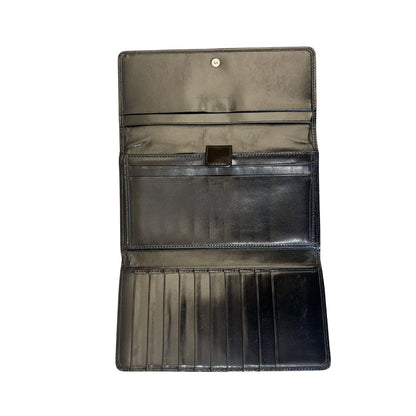 CARTERA DE CUERO NEGRO BURBERRY