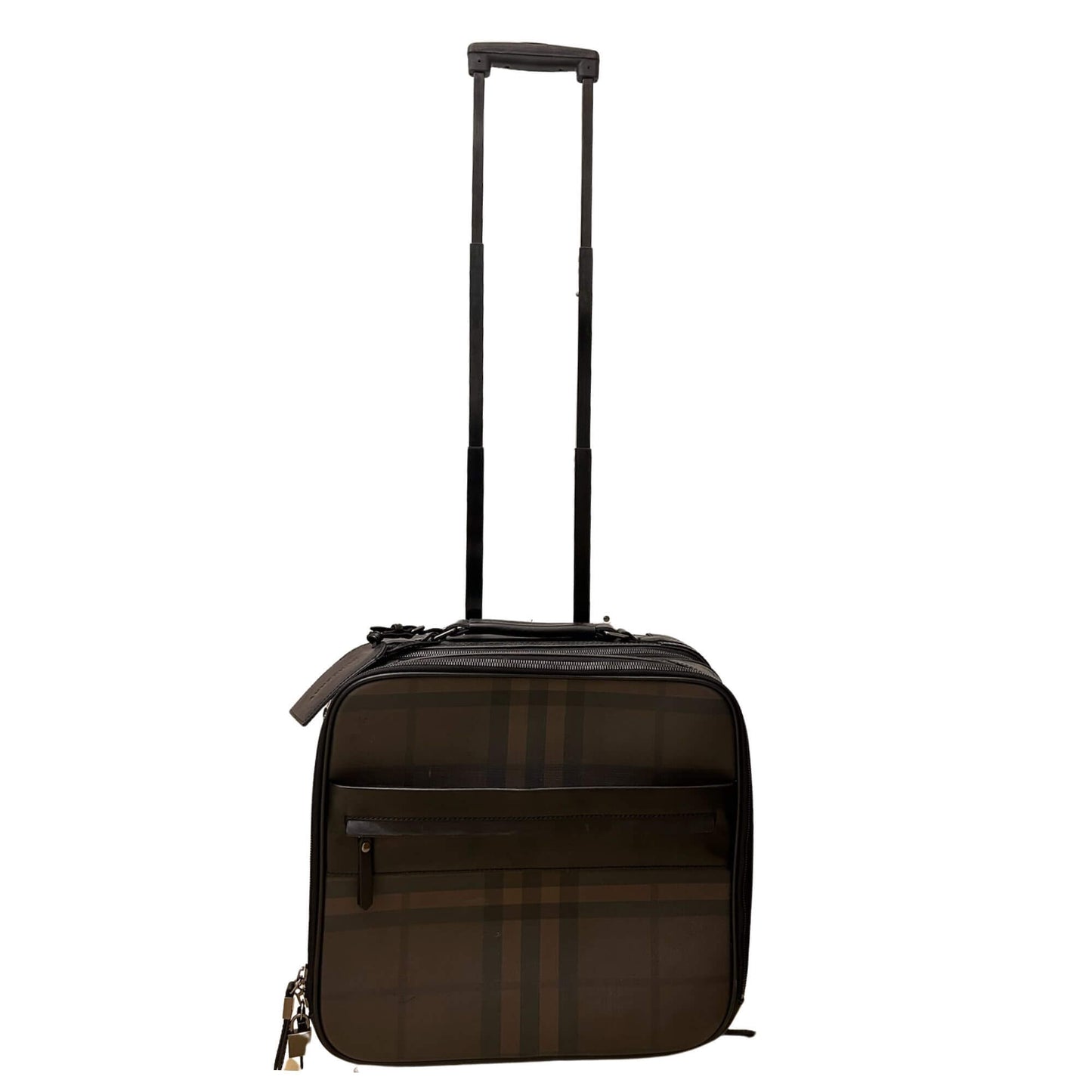 BURBERRY BROWN SMOKED CHECK SUITCASE