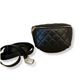 CHANEL WAIST QUILTED BLACK BAG