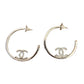 CHANEL LARGE HOOP EARRINGS