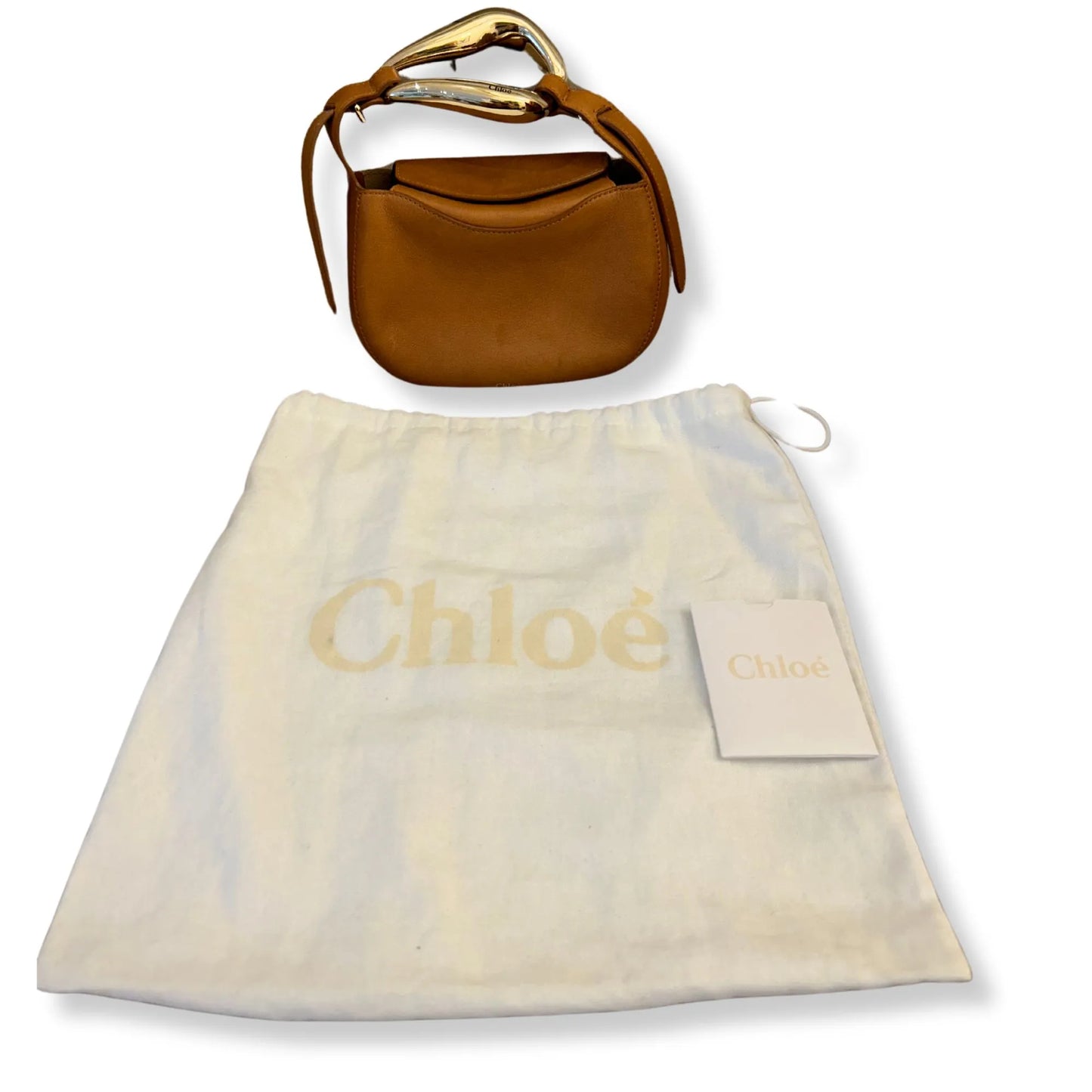 CHLOÉ BROWN SMALL KISS BAG