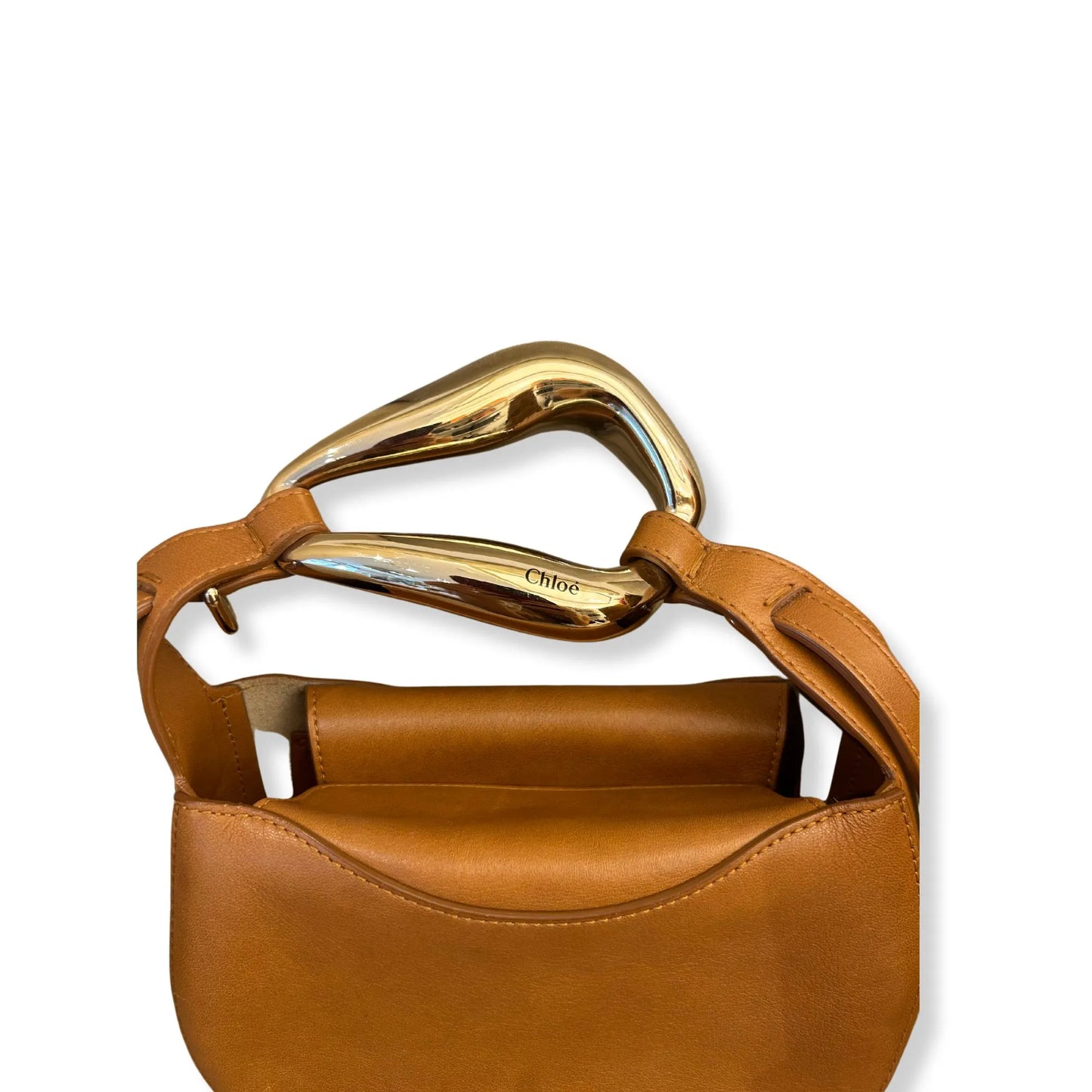 CHLOÉ BROWN SMALL KISS BAG