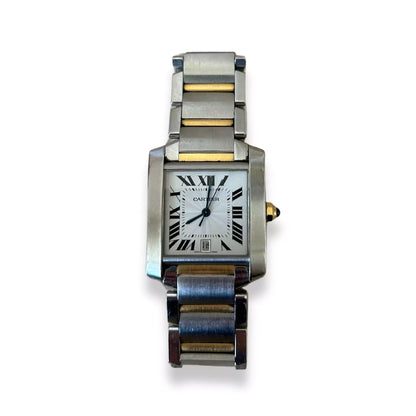 RELOJ CARTIER TANK FRANÇAISE DE ACERO INOXIDABLE/ORO 