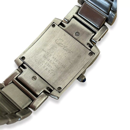 RELOJ CARTIER TANK FRANÇAISE DE ACERO INOXIDABLE 