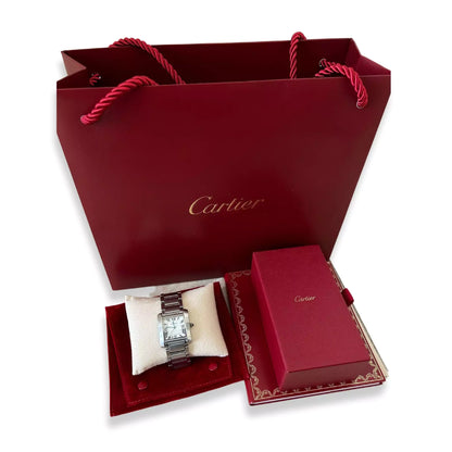RELOJ CARTIER TANK FRANÇAISE DE ACERO INOXIDABLE 