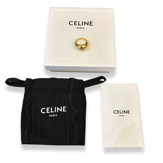 CELINE BOLD TRIOMPHE BRASS RING