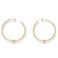 CELINE TRIOMPHE LARGE HOOPS IN BRASS WITH GOLD FINISH GOLD