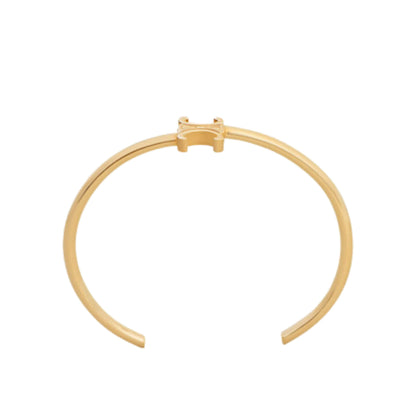 PULSERA ASIMÉTRICA CELINE TRIOMPHE DE LATÓN CON ACABADO DORADO ORO