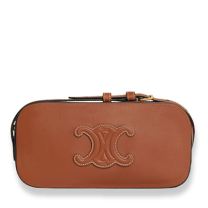 BOLSO DE HOMBRO CELINE MINI CAMERA CUIR TRIOMPHE EN PIEL DE BECERRO LISA