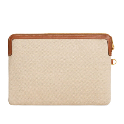 BOLSO PEQUEÑO CELINE CON CORREA CUIR TRIOMPHE EN TEXTIL Y PIEL DE BECERRO