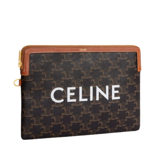 BOLSO PEQUEÑO CELINE CON ASIENTO DE LONA TRIOMPHE CON ESTAMPADO CELINE