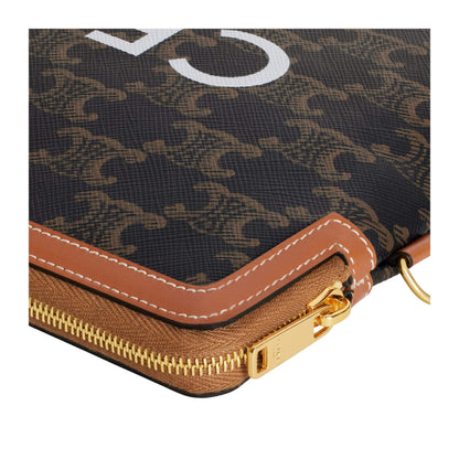 BOLSO PEQUEÑO CELINE CON ASIENTO DE LONA TRIOMPHE CON ESTAMPADO CELINE
