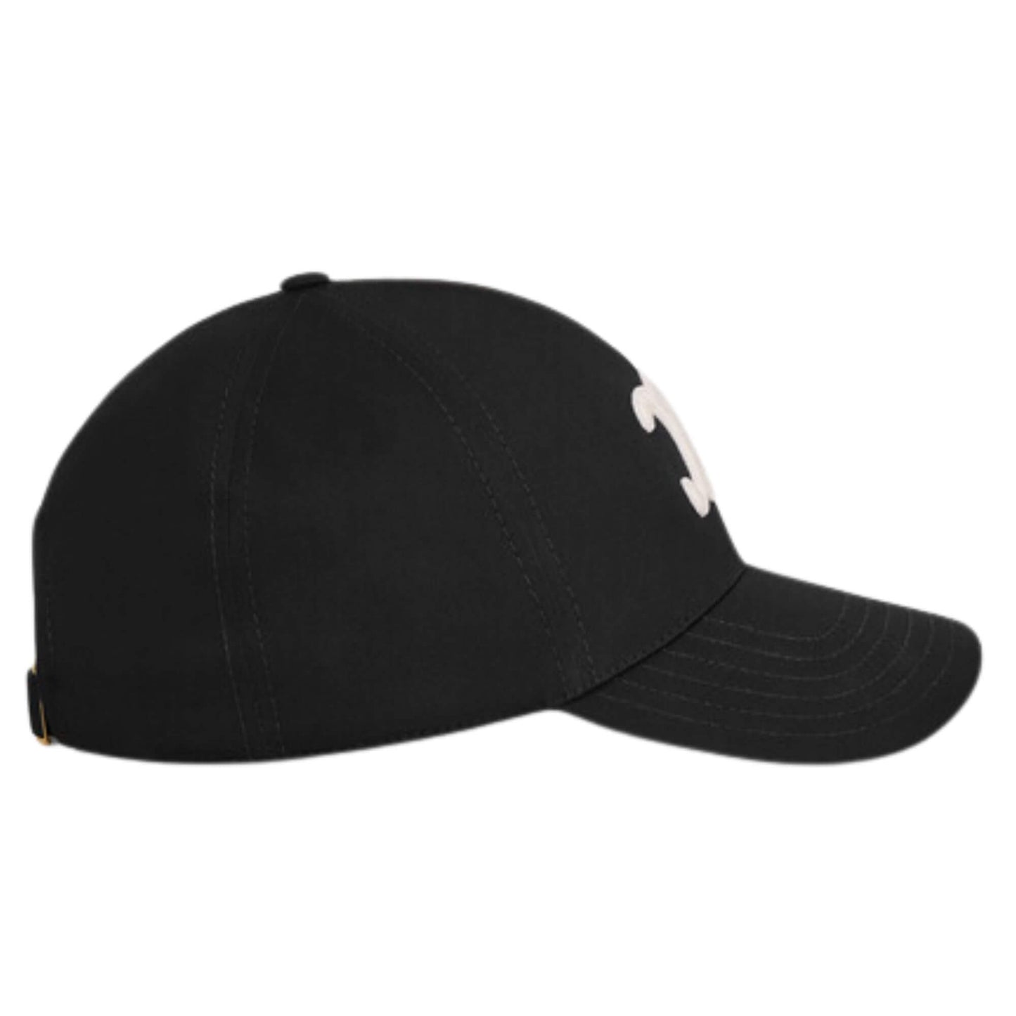 CELINE TRIOMPHE BASEBALL CAP IN COTTON BLACK