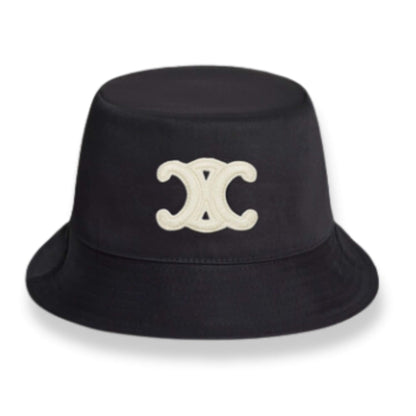 CELINE TRIOMPHE BOB EN GABARDINA DE ALGODÓN NEGRO