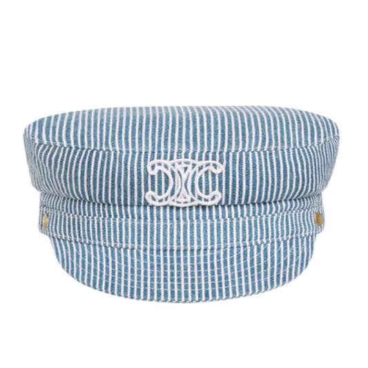 GORRA MARINERA CELINE TRIOMPHE EN ALGODÓN LAVADO ONDULADO HICKORY