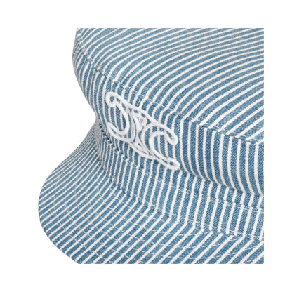 GORRA MARINERA CELINE TRIOMPHE EN ALGODÓN LAVADO ONDULADO HICKORY