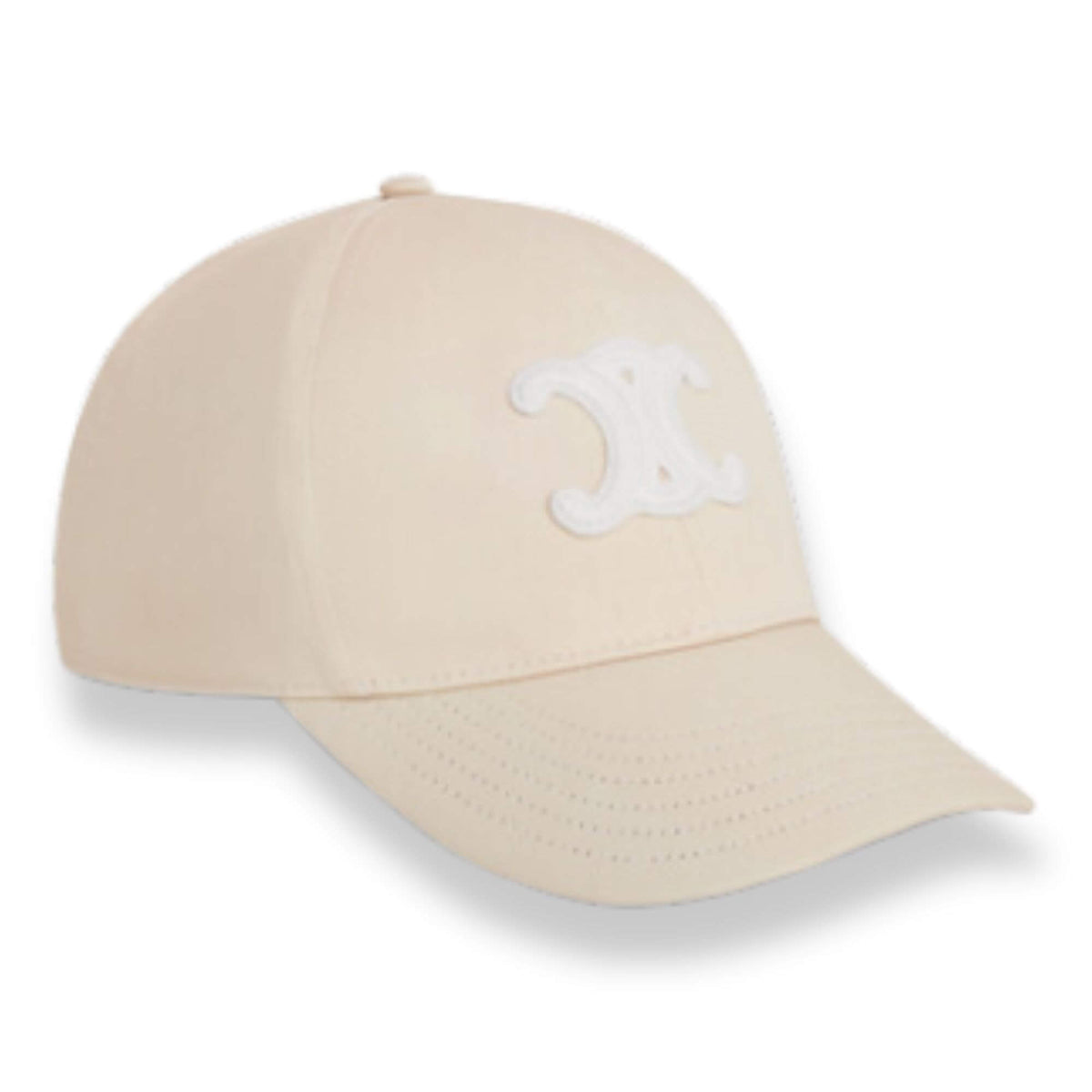 COPY - TRIOMPHE COTTON BASEBALL CAP in Crème (ECRU) size small triomphe baseball cap in cotton - GREIGE | CELINE main image 4