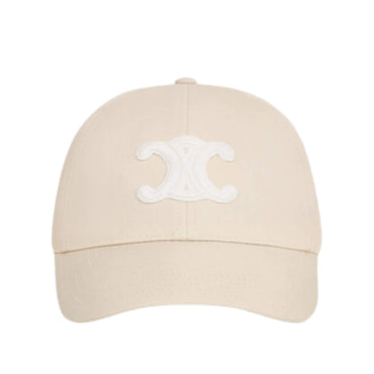 GORRA DE BÉISBOL CELINE TRIOMPHE DE ALGODÓN VAINILLA