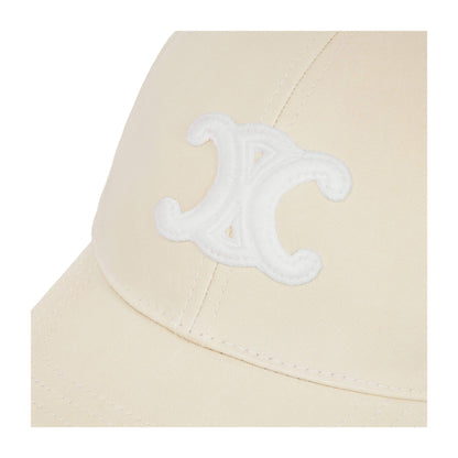 GORRA DE BÉISBOL CELINE TRIOMPHE DE ALGODÓN VAINILLA