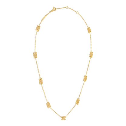 CELINE TRIOMPHE MINI COLLAR TRIOMPHE DE LATÓN CON ACABADO DORADO