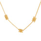 CELINE TRIOMPHE MINI TRIOMPHE NECKLACE IN BRASS WITH GOLD FINISH
