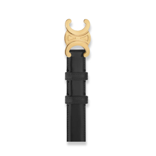 CELINE BLACK TRIOMPHE BELT