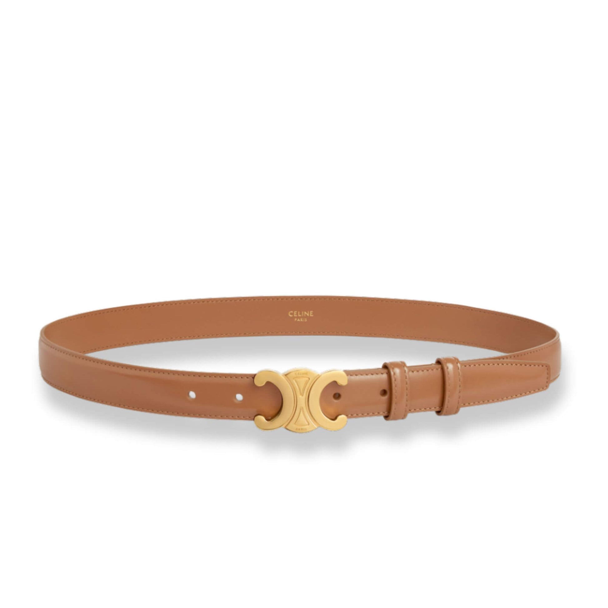 CELINE BRONZE TRIOMPHE BELT 80