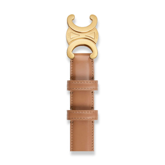 CELINE BRONZE TRIOMPHE BELT