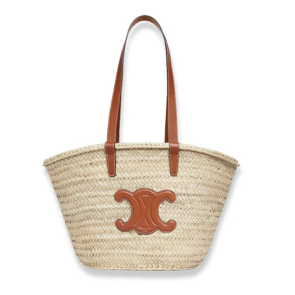 BOLSO CELINE MEDIANO CLÁSICO DE HOJAS DE PALMA Y PIEL DE BECERRO