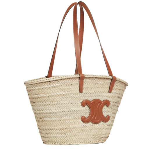 BOLSO CELINE MEDIANO CLÁSICO DE HOJAS DE PALMA Y PIEL DE BECERRO