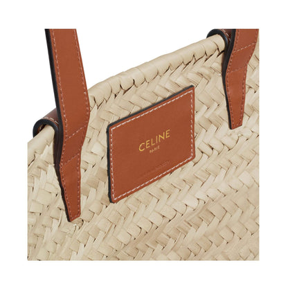 BOLSO CELINE MEDIANO CLÁSICO DE HOJAS DE PALMA Y PIEL DE BECERRO