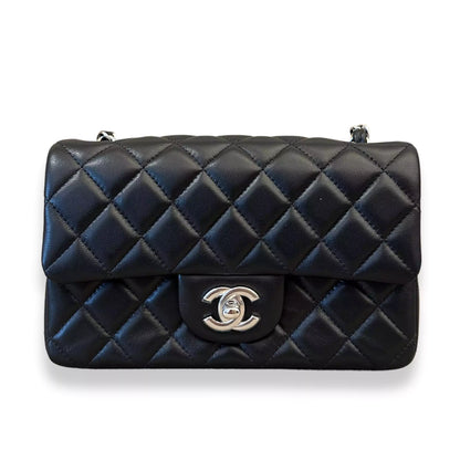 CHANEL BLACK SMALL CLASSIC FLAP BAG