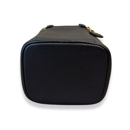 CHANEL BLACK TOP HANDLE VANITY BAG