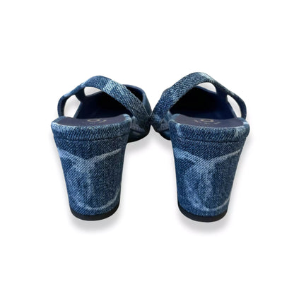 ZAPATO DESTALONADO VAQUERO AZUL CHANEL