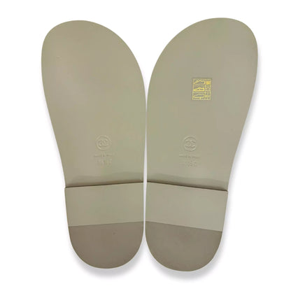 CHANEL GREY DAD SANDALS