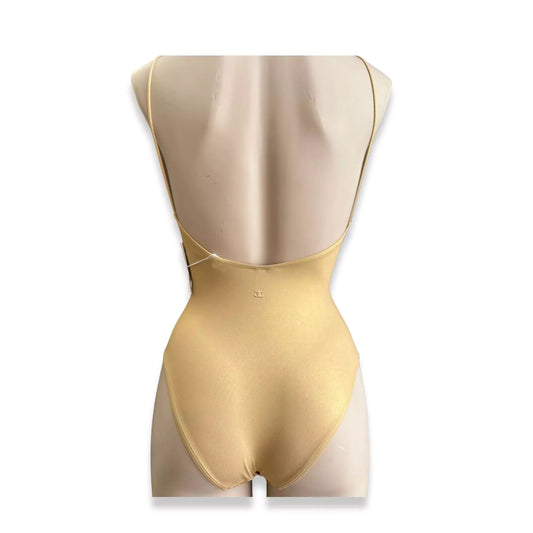CHANEL GOLD SWIMSUIT