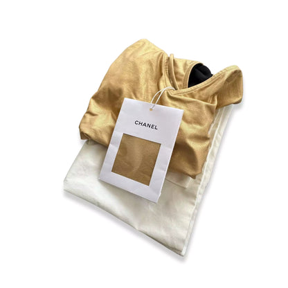 CHANEL GOLD SWIMSUIT