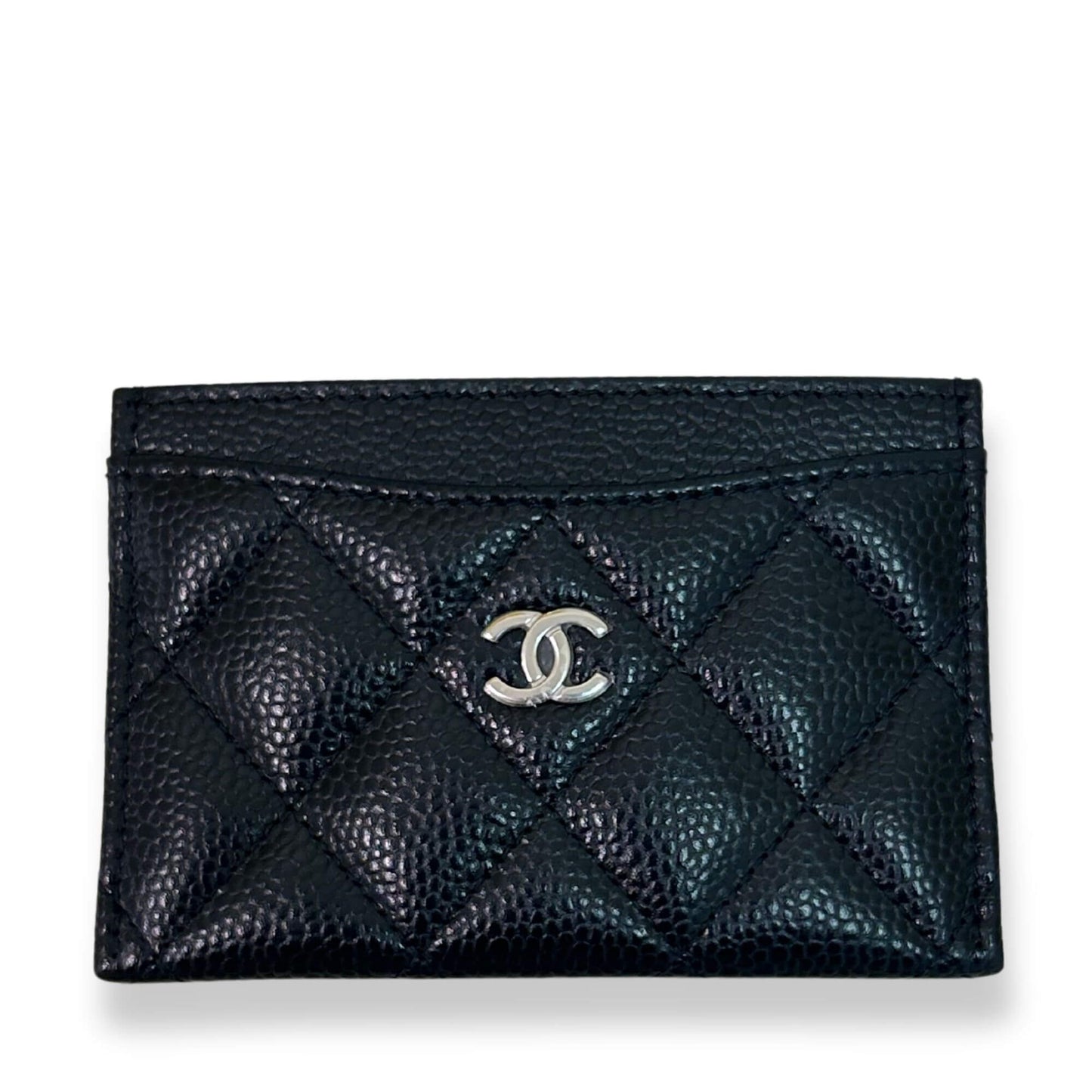 CHANEL BLACK LEATHER CLASSIC CARDHOLDER