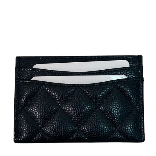 TARJETERO CLÁSICO DE PIEL NEGRA CHANEL