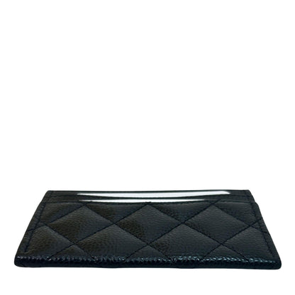 CHANEL BLACK LEATHER CLASSIC CARDHOLDER