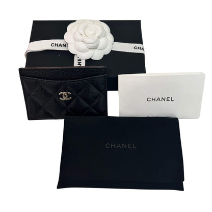 CHANEL BLACK LEATHER CLASSIC CARDHOLDER