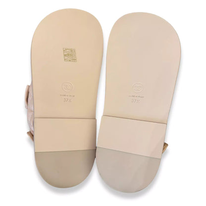 Sandalias CHANEL de piel color rosa claro para papá
