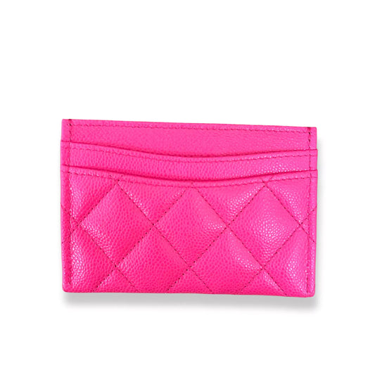 CHANEL FUCHSIA CLASSIC CARD HOLDER