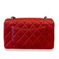 CHANEL RED SMALL CLASSIC FLAP BAG