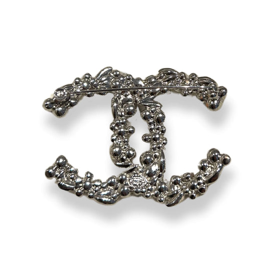BROCHE CHANEL DE PLATA CC