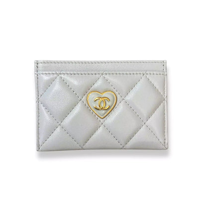 TARJETERO CLÁSICO DE PIEL AZUL CHANEL