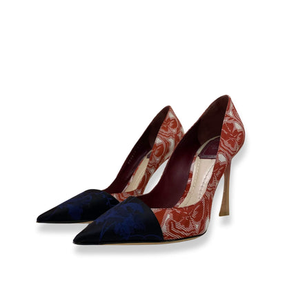 STILLETTOS DE LONA ROJA DE CHRISTIAN DIOR